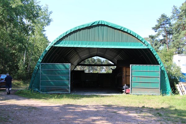 Eine agricultura modular Halle aus dem Jahr 2003 - Immer noch in bestem Zustand