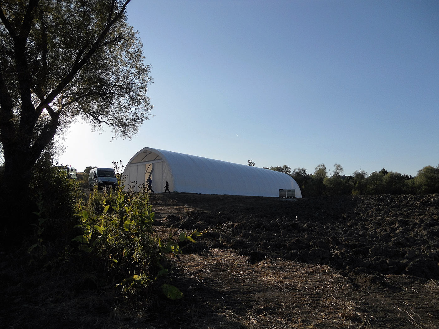 Halle für BIO-Kräuterbetrieb mit 12,0 x 34,0 Meter Halle für BIO-Kräuterbetrieb mit 12,0 x 34,0 Meter