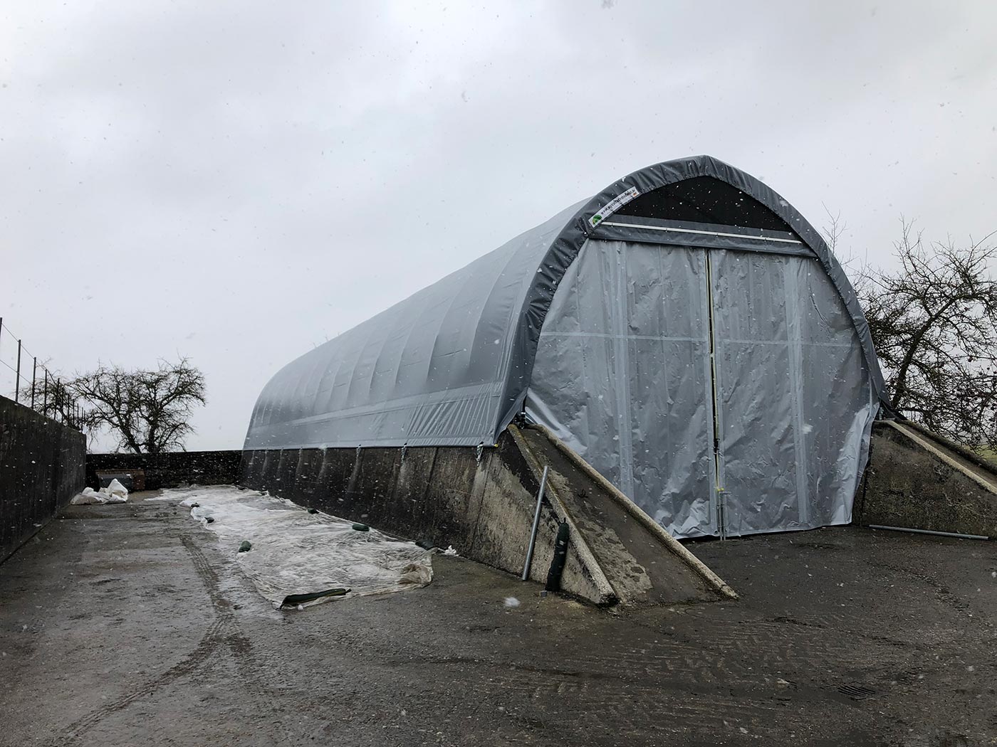 Zweite Siloüberdachung ebenfalls in Mühldorf am Inn - 7,20 x 27,0 Meter